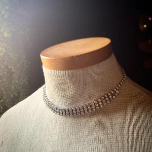 Vintage Crystal Diamond Choker